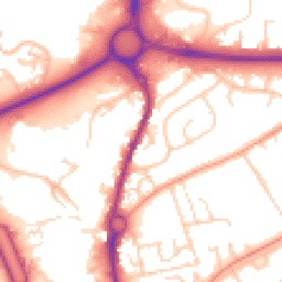 Daytime road noise heatmap for SP10 1DR