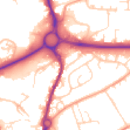 Daytime road noise heatmap for SP10 1DT