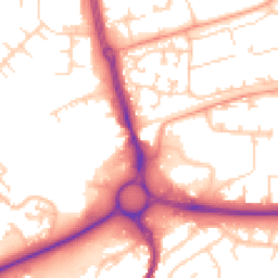 Daytime road noise heatmap for SP10 1DU