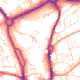 Daytime road noise heatmap for SP10 1ER