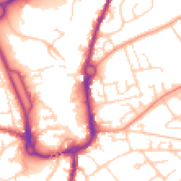 Daytime road noise heatmap for SP10 1ES