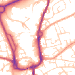 Daytime road noise heatmap for SP10 1EZ