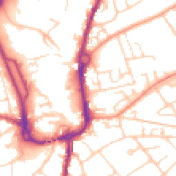 Daytime road noise heatmap for SP10 1HB