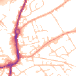 Daytime road noise heatmap for SP10 1HQ