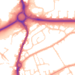Daytime road noise heatmap for SP10 1JQ