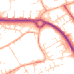 Daytime road noise heatmap for SP10 1LE