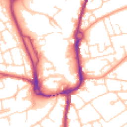 Daytime road noise heatmap for SP10 1NL