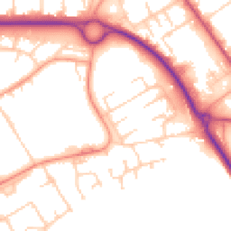 Daytime road noise heatmap for SP10 1PW