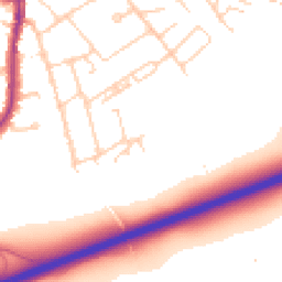 Daytime road noise heatmap for SP10 2EY