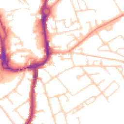 Daytime road noise heatmap for SP10 2FG