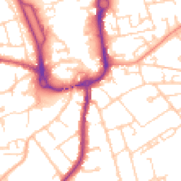 Daytime road noise heatmap for SP10 2FQ