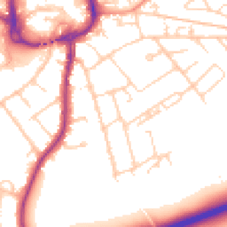 Daytime road noise heatmap for SP10 2FU