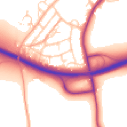 Daytime road noise heatmap for SP10 2HP