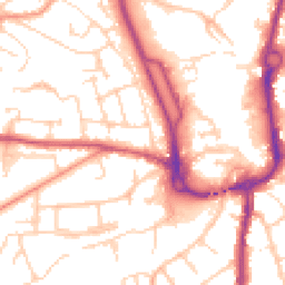 Daytime road noise heatmap for SP10 2NT