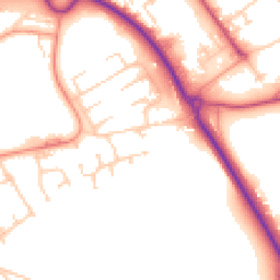 Daytime road noise heatmap for SP10 2PQ