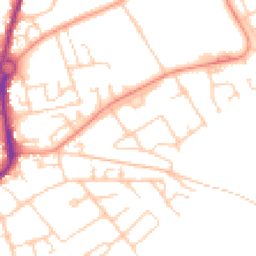 Daytime road noise heatmap for SP10 2QL