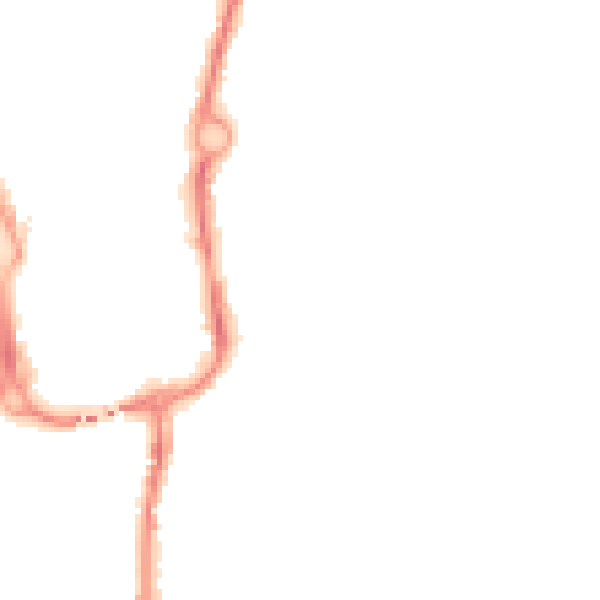 Night-time road noise heatmap for SP10 2RP