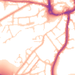 Daytime road noise heatmap for SP10 2SJ