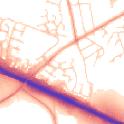 Daytime road noise heatmap for SP10 2UA