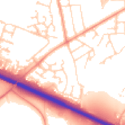 Daytime road noise heatmap for SP10 2UB