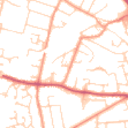 Daytime road noise heatmap for SP10 3ER