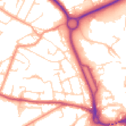 Daytime road noise heatmap for SP10 3FU