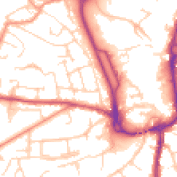 Daytime road noise heatmap for SP10 3HS