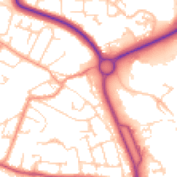 Daytime road noise heatmap for SP10 3RS