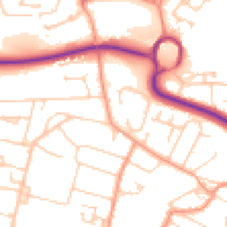 Daytime road noise heatmap for SP10 3UZ