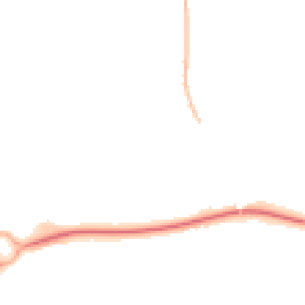 Night-time road noise heatmap for SP10 4AS