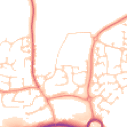 Daytime road noise heatmap for SP10 4DZ