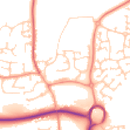 Daytime road noise heatmap for SP10 4EA