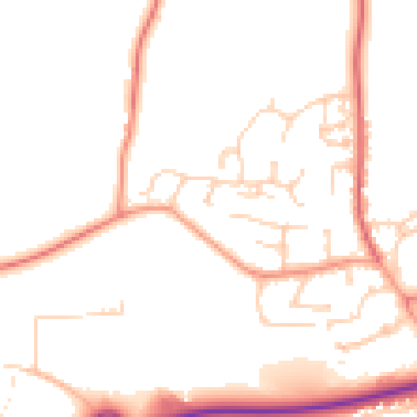 Daytime road noise heatmap for SP10 4EH