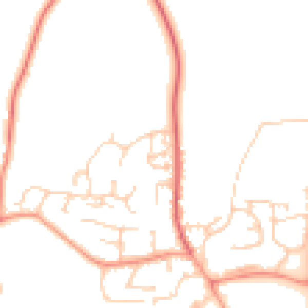 Daytime road noise heatmap for SP10 4EL