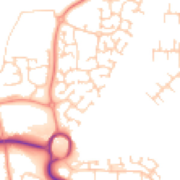 Daytime road noise heatmap for SP10 4LX