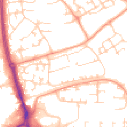Daytime road noise heatmap for SP10 5DB