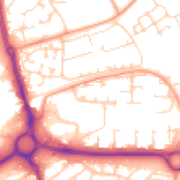 Daytime road noise heatmap for SP10 5EJ