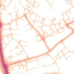 Daytime road noise heatmap for SP10 5JQ