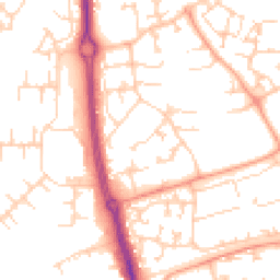 Daytime road noise heatmap for SP10 5JR