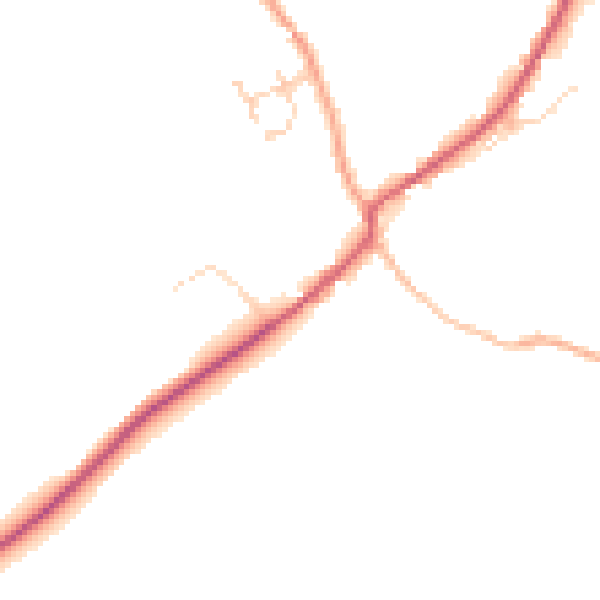 Daytime road noise heatmap for SP11 0AE