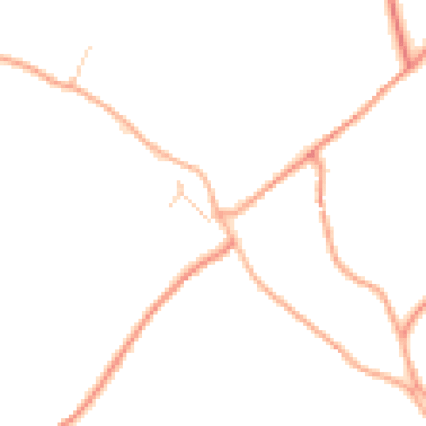 Daytime road noise heatmap for SP11 0NE