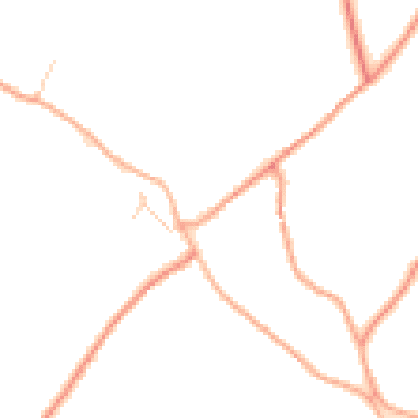 Daytime road noise heatmap for SP11 0NW