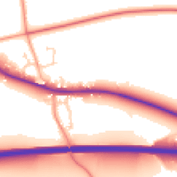 Daytime road noise heatmap for SP11 0PP