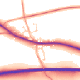 Daytime road noise heatmap for SP11 0PT