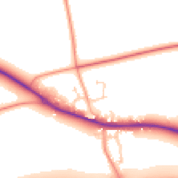 Daytime road noise heatmap for SP11 0QA