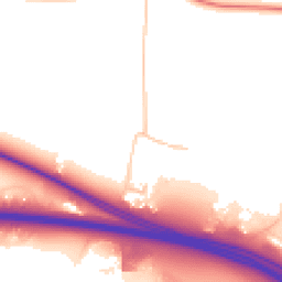 Daytime road noise heatmap for SP11 0QZ