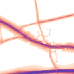Daytime road noise heatmap for SP11 0SX