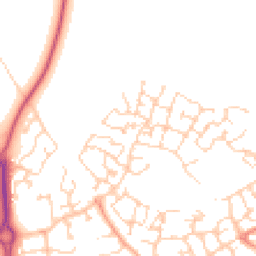 Daytime road noise heatmap for SP11 6YD