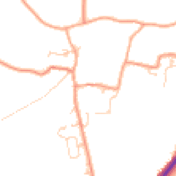 Daytime road noise heatmap for SP11 7BQ