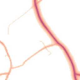 Daytime road noise heatmap for SP11 7HJ